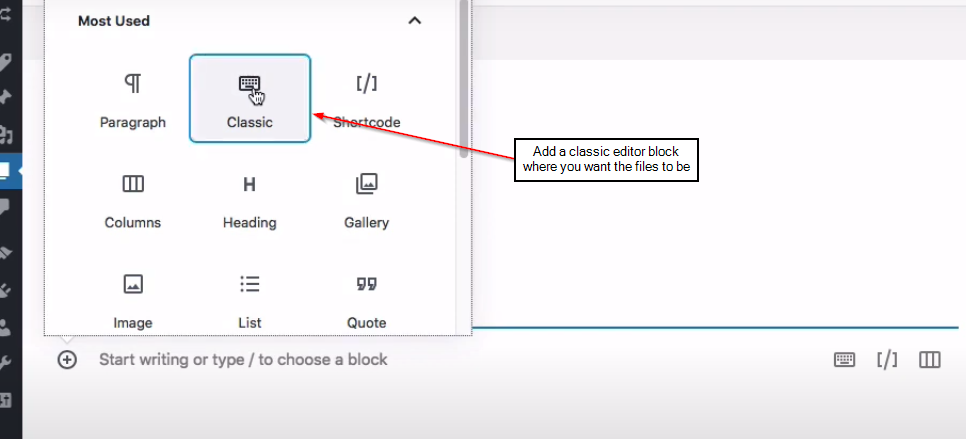 adding files to page on FastMember