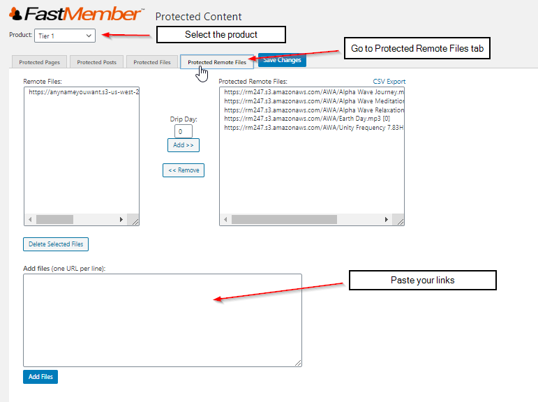 fastMember protected content pasting links